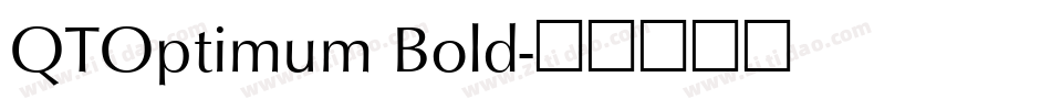 QTOptimum Bold字体转换